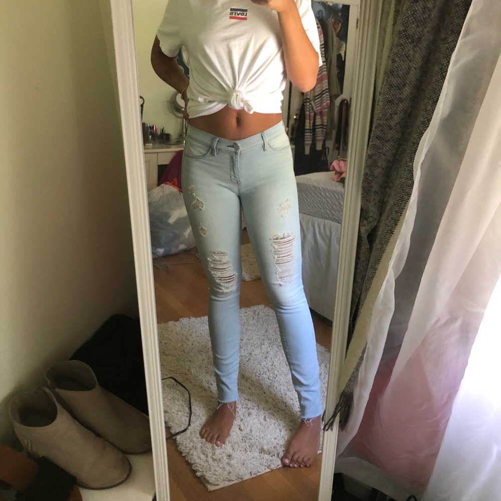 Medium rise skinny jeans
